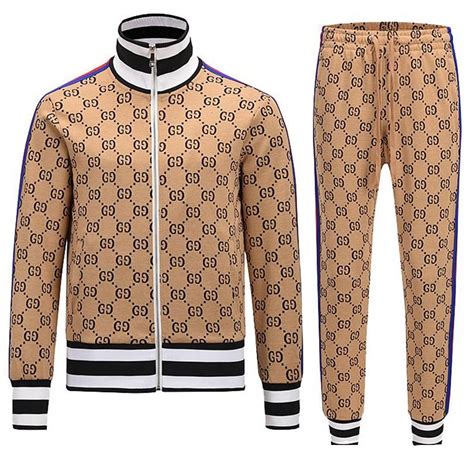 gucci tracksuit mens ebay|gucci jogging suit for men.